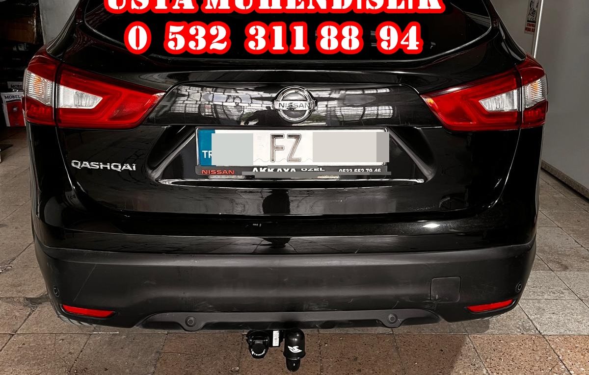 Nıssan kaşkai araçlara Çeki demiri takma montajı ve araç proje firması usta mühendislik ankara ostimde 05323118894