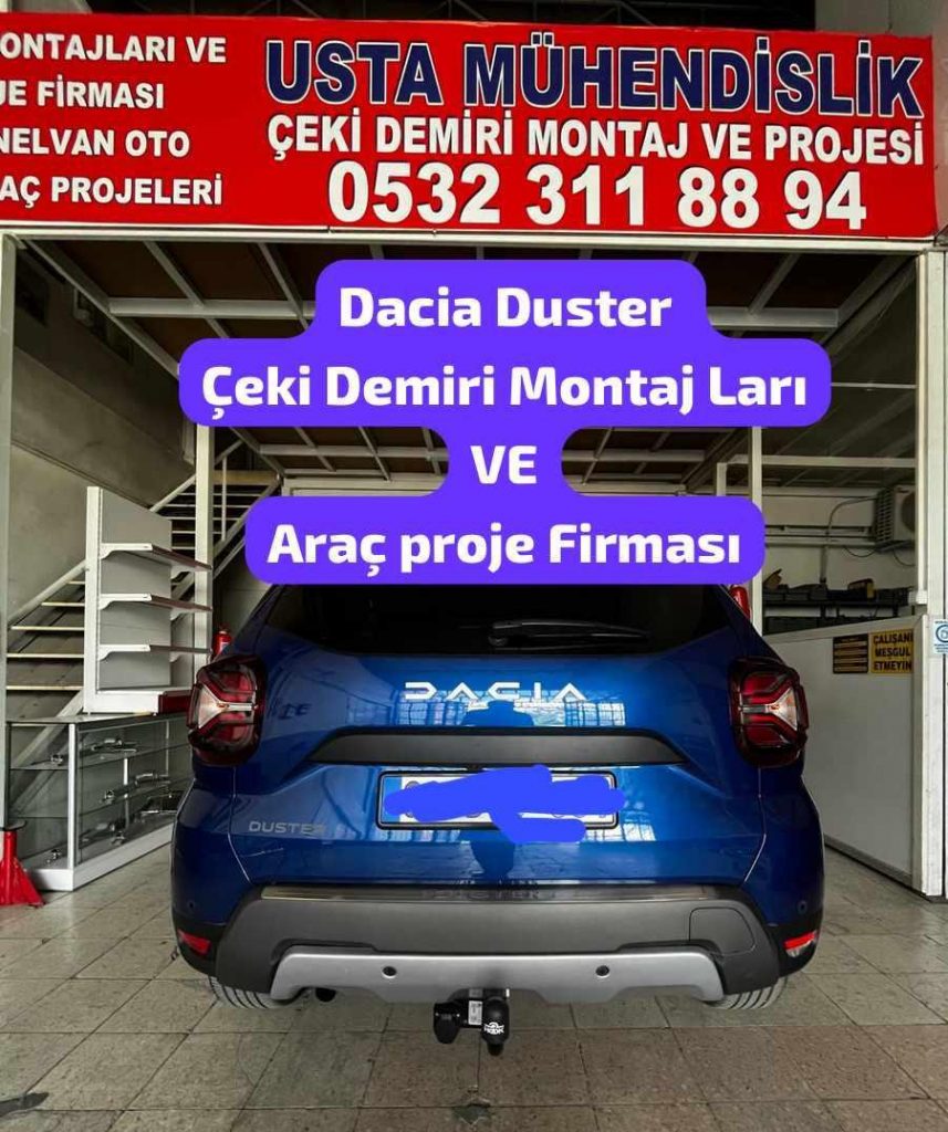 DACIA DUSTER çeki demiri, demiri montajı, çeki demiri projesi. çeki demiri ankara usta mühendislik ankara da 05323118894