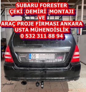subaru forester çeki demiri takma montajı ve araç proje firması ankara