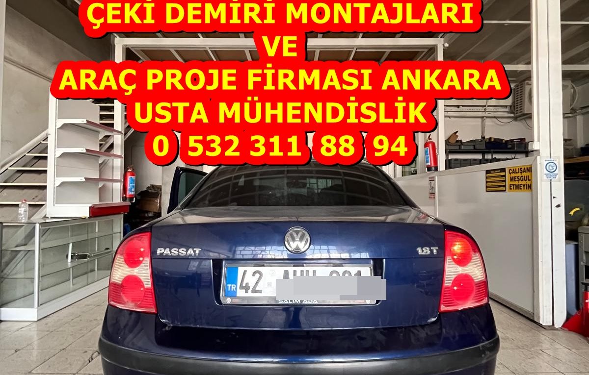 PASSAT çeki demiri takma montajı ve araç proje firması Ankara