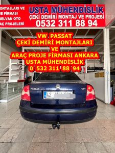 PASSAT çeki demiri takma montajı ve araç proje firması Ankara